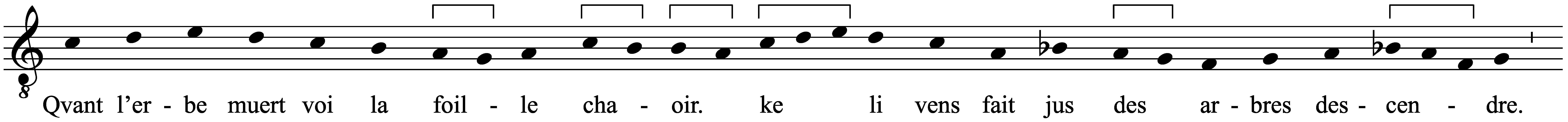 Work musical notation